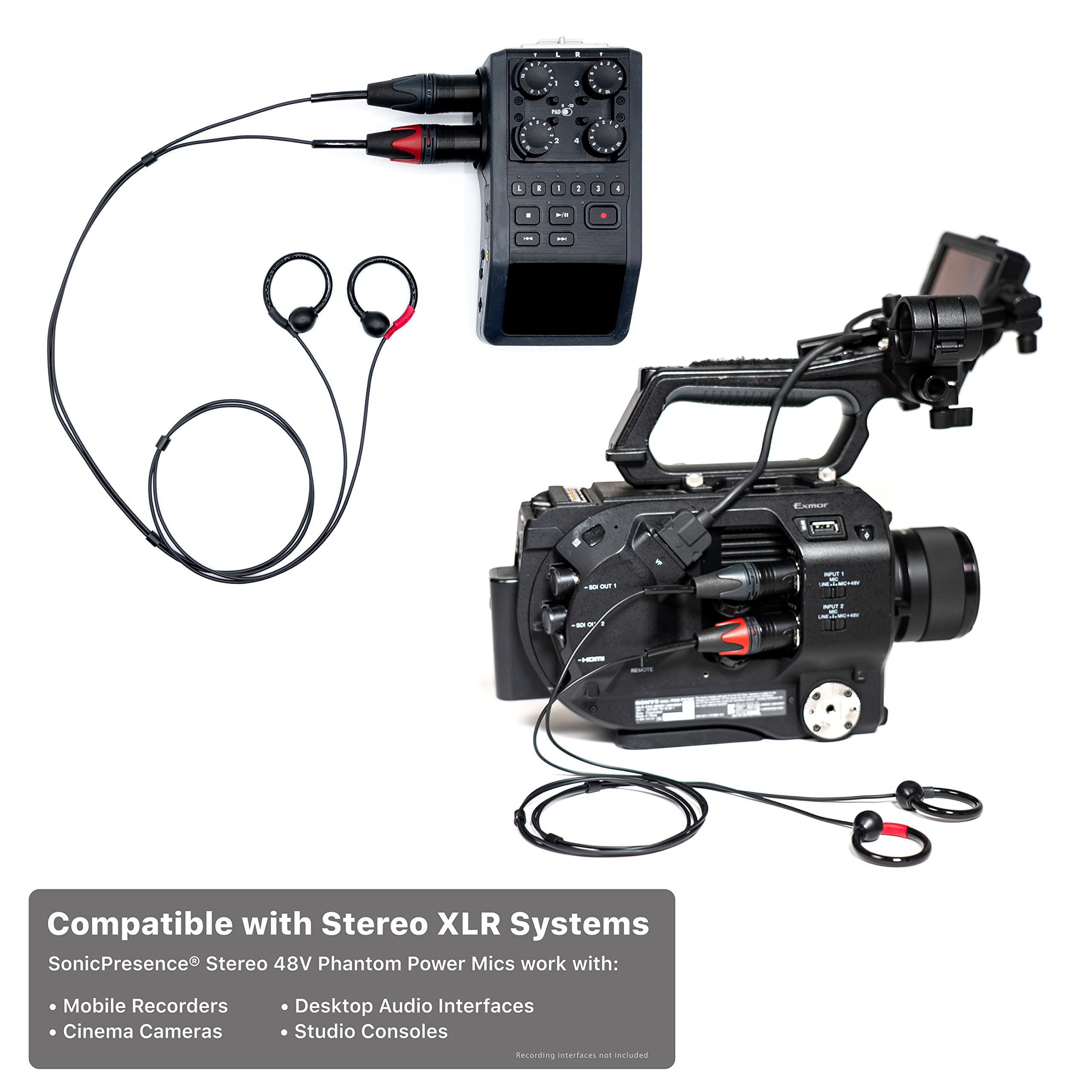 ほぼ新品SonicPresence SP15Pro (XLR)バイノーラルマイク Amazon.com: SONICPRESENCE SP15Pro (XLR) Binaural Microphone
